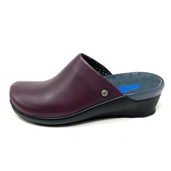 Wolky Shoes - Wolky Go Comfort Clogs Bordo Velvet Leather